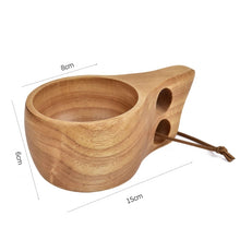Load image into Gallery viewer, Hand Made Wood Tableware Green Wooden Cup, 101-200ml