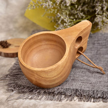 Load image into Gallery viewer, Hand Made Wood Tableware Green Wooden Cup, 101-200ml