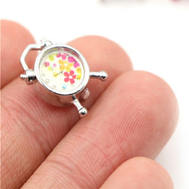 Dollhouse Bedroom Living Room Accessories Mini Alarm Clock, Random Dial Style Delivery