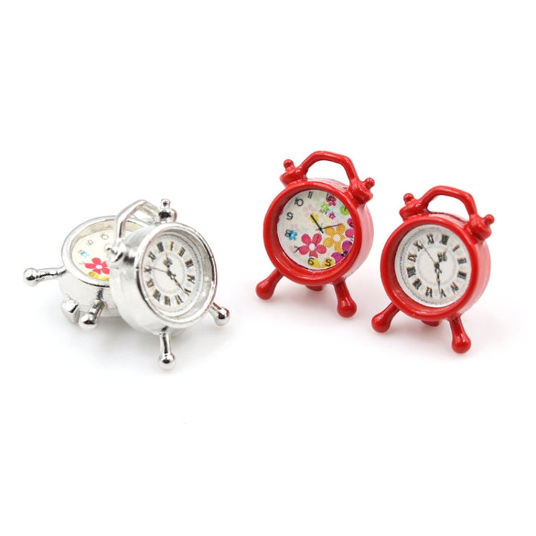 Dollhouse Bedroom Living Room Accessories Mini Alarm Clock, Random Dial Style Delivery