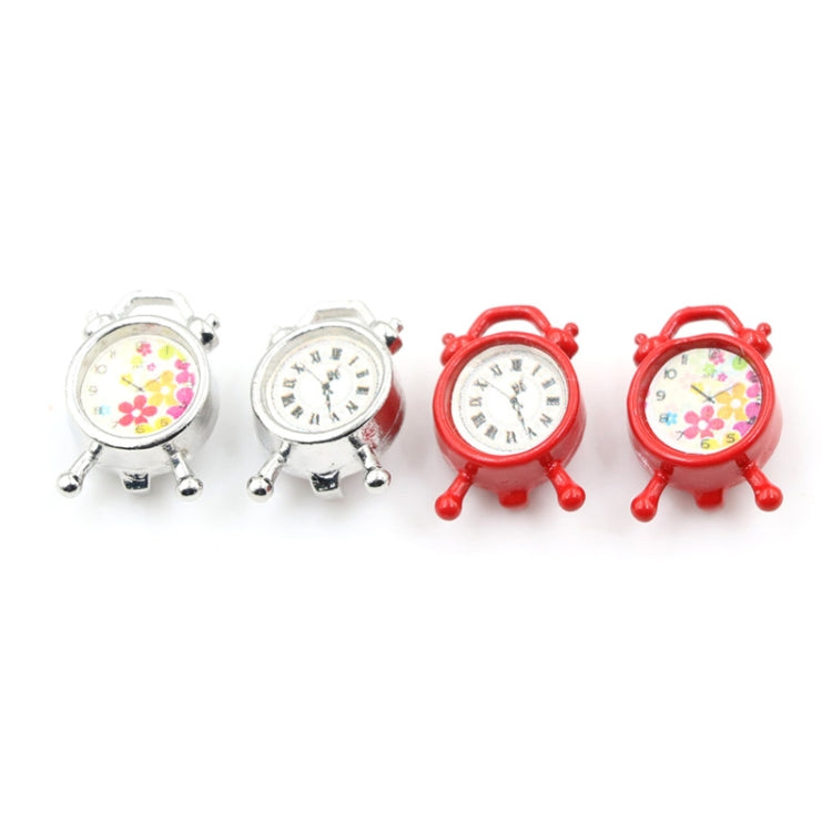 Dollhouse Bedroom Living Room Accessories Mini Alarm Clock, Random Dial Style Delivery