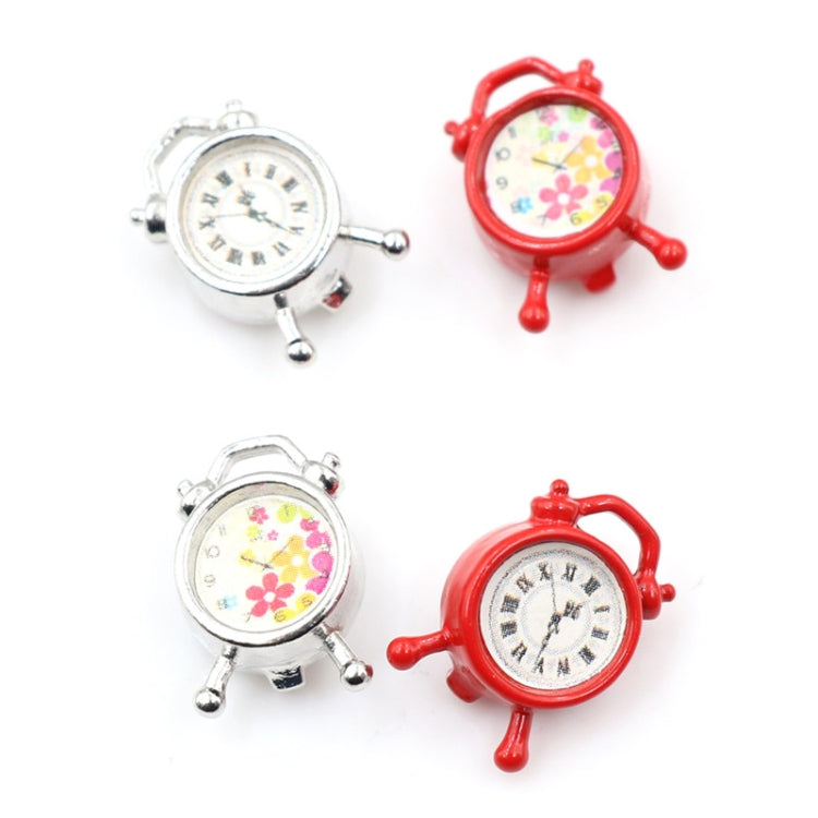 Dollhouse Bedroom Living Room Accessories Mini Alarm Clock, Random Dial Style Delivery