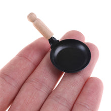 Load image into Gallery viewer, 3 PCS Doll House Miniature Kitchen Frying Pan Cooking Tools Children Pretend Play Toys