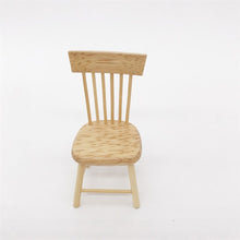 Load image into Gallery viewer, 3 PCS Doll House Miniature Dining Room Furniture Wooden Chair Children Educational Toys