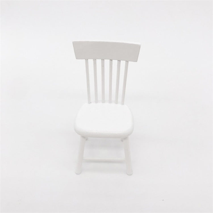 3 PCS Doll House Miniature Dining Room Furniture Wooden Chair Children Educational Toys