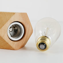 Load image into Gallery viewer, Solid Wood Decoration LED Night Light Modern Minimalist Warm Bedroom Bedside Lamp Small Table Lamp without LED Bulbs, EU Plug