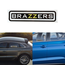 Load image into Gallery viewer, 10 PCS  BRAZZERS Car Sticker Auto Decals foe Car Styling, Size: 4.9x22.5cm, BRAZZERS