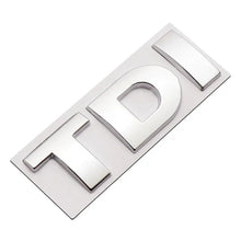 Load image into Gallery viewer, TDI 3D Badge Emblem Decal Car Sticker, DIY TDI 3D Badge Emblem