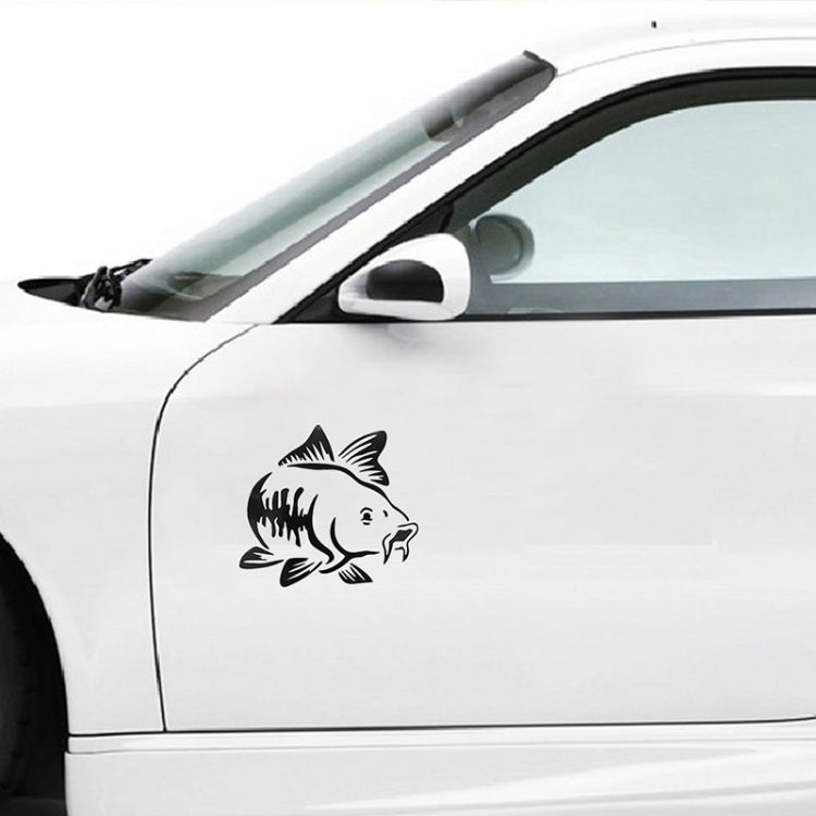 20 PCS Carp Fish Shape Window Car Sticker Reflective Car Styling Decoration, Carp Fish