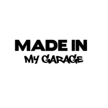 Load image into Gallery viewer, 10 PCS MADE IN MY GARAGE Car Styling Stickers Decal Car Body Cool Covers, Size:17.8x5.9cm, Black, Silver