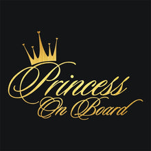 Load image into Gallery viewer, Princess Baby Pattern Car Decal Reflective Laser Vinyl Car Sticker, Size: 16.5x10.9cm, Gold, Silver, Laser, Black