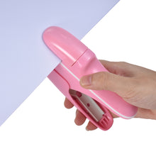 Load image into Gallery viewer, Hand-held Mini Safe Stapleless Staple Max 7 Sheets Paper Binding Machine