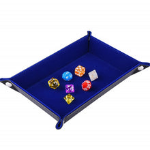 Load image into Gallery viewer, 2 PCS PU Leather Folding Hexagonal Dice Game Bar Club Dice Storage Tray