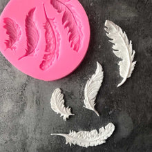 Load image into Gallery viewer, Feather Sugar Silicone Mold Fondant Mold Cake Decorating Tools, Feather Sugar Shape