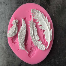 Load image into Gallery viewer, Feather Sugar Silicone Mold Fondant Mold Cake Decorating Tools, Feather Sugar Shape