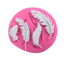 Load image into Gallery viewer, Feather Sugar Silicone Mold Fondant Mold Cake Decorating Tools, Feather Sugar Shape