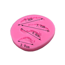 Load image into Gallery viewer, Feather Sugar Silicone Mold Fondant Mold Cake Decorating Tools, Feather Sugar Shape