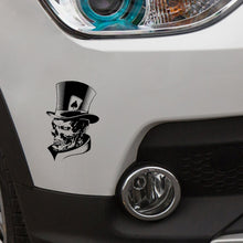 Load image into Gallery viewer, 10 PCS Joker Skeleton Skull Playing Cards Poker Monster Hat Shape Vinyl Car Sticker, Size: 11.3x17.6cm, Joker Skeleton Skull