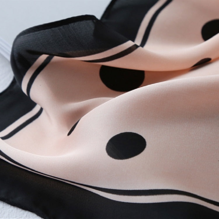 Summer Women Silk Dot Print Professional Square Scarf Small Scarf