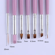Load image into Gallery viewer, 7pcs /Set Nail Painting Stretcher Brush Sculpting And Sharpening Pen Manicure Tool