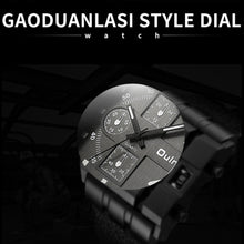Load image into Gallery viewer, Oulm 3364 Men Square Dial Leather Belt Quartz Watch, 3364 Black, 3364 White, 3364 Coffee, 3364 Blue, 3364 Red
