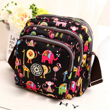 Load image into Gallery viewer, Women Shoulder Bag Waterproof Nylon Handbag Multilayer Crossbody Bag