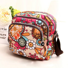 Load image into Gallery viewer, Women Shoulder Bag Waterproof Nylon Handbag Multilayer Crossbody Bag