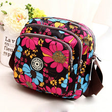 Load image into Gallery viewer, Women Shoulder Bag Waterproof Nylon Handbag Multilayer Crossbody Bag