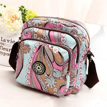 Load image into Gallery viewer, Women Shoulder Bag Waterproof Nylon Handbag Multilayer Crossbody Bag