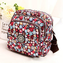 Load image into Gallery viewer, Women Shoulder Bag Waterproof Nylon Handbag Multilayer Crossbody Bag