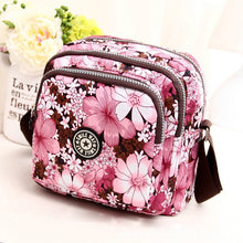 Load image into Gallery viewer, Women Shoulder Bag Waterproof Nylon Handbag Multilayer Crossbody Bag