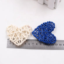 Load image into Gallery viewer, 5 PCS 6cm Artificial Straw Ball DIY Decoration Rattan Heart Christmas Decor Home Ornament