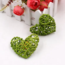 Load image into Gallery viewer, 5 PCS 6cm Artificial Straw Ball DIY Decoration Rattan Heart Christmas Decor Home Ornament
