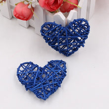 Load image into Gallery viewer, 5 PCS 6cm Artificial Straw Ball DIY Decoration Rattan Heart Christmas Decor Home Ornament
