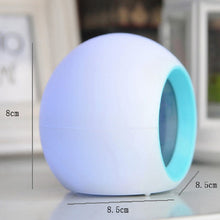 Load image into Gallery viewer, Round Color Light Gradient Alarm Clock Perpetual Calendar Clock, Round Color Light Clock