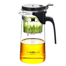 Load image into Gallery viewer, KAMJOVE Elegant Cup Bubble Teapot Office Flower Teapot Heat-resistant Glass Tea Set, K-200 400ML, K-201 500ML, K-202 750ML, K-203 600ML, K-204 600ML, K-205 900ML