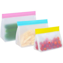 Load image into Gallery viewer, 2 Sets PEVA Food Bags Reuse Three-dimensional Thickened Storage Sealed Fresh-keeping Bags, Random Color Delivery, Sealed Fresh-keeping Bags