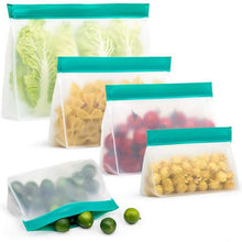 Load image into Gallery viewer, 2 Sets PEVA Food Bags Reuse Three-dimensional Thickened Storage Sealed Fresh-keeping Bags, Random Color Delivery, Sealed Fresh-keeping Bags