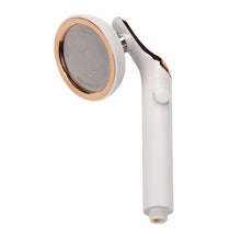 Load image into Gallery viewer, Universal Pressurized One-touch Water Stop Hand Shower Head, White Color Gold, Silver Color Gold