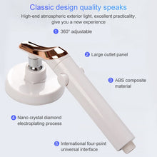 Load image into Gallery viewer, Universal Pressurized One-touch Water Stop Hand Shower Head, White Color Gold, Silver Color Gold