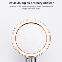 Load image into Gallery viewer, Universal Pressurized One-touch Water Stop Hand Shower Head, White Color Gold, Silver Color Gold