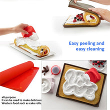 Load image into Gallery viewer, 2 PCS Non-stick Cake Pad Swiss Roll Pad Baking Tools For Cakes Silicone Mat