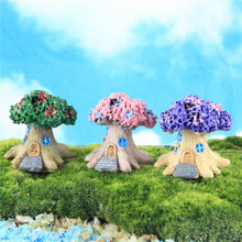 Load image into Gallery viewer, Micro Landscape Flower Pot Decoration Fleshy Cartoon Construction Toy Big Tree House Resin Decoration