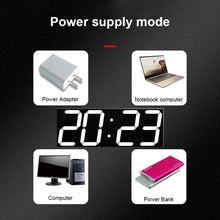 Load image into Gallery viewer, LED Digital Clock Living Room Wall Clock Creative WIFI Clock US Plug, 4 Bit WIFI Hollow White, 4 Bit WIFI Hollow Red, 4 Bit WIFI Sealed Box White