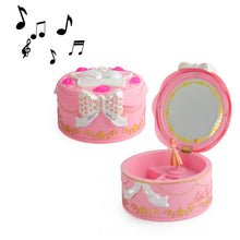 Load image into Gallery viewer, Cute Plastic Rotating Dance Ballet Music Box Children Toys Home Decorations, White, Pink