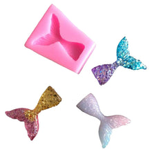 Load image into Gallery viewer, 10 PCS Fondant Mermaid Fishtail Silicone Mold Baking Tools Chocolate Cake Decorating Mold, Fishtail Shape