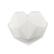 Load image into Gallery viewer, 3 PCS Diamond Love DIY Cake Silicone Mold Sponge Baking Tool Chiffon Mousse Dessert Mold, Diamond Love Shape