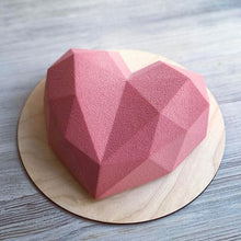 Load image into Gallery viewer, 3 PCS Diamond Love DIY Cake Silicone Mold Sponge Baking Tool Chiffon Mousse Dessert Mold, Diamond Love Shape