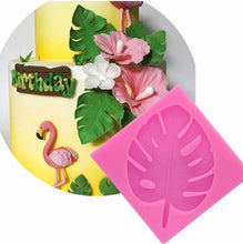 Load image into Gallery viewer, 2 PCS DIY Tree Leaf Fondant Mould Chocolate Cake Decorating Mould, Tree Leaf Shape(Pink), Tree Leaf Shape(Gray)