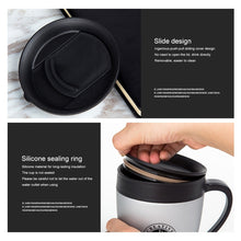 Load image into Gallery viewer, Handle Coffee Mug Stainless Steel Thermos Cups Vacuum Flask Water Bottle Bussiness Portable Thermo Cup